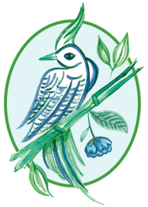 The Mahjong & Magnolias Bird Bam logo