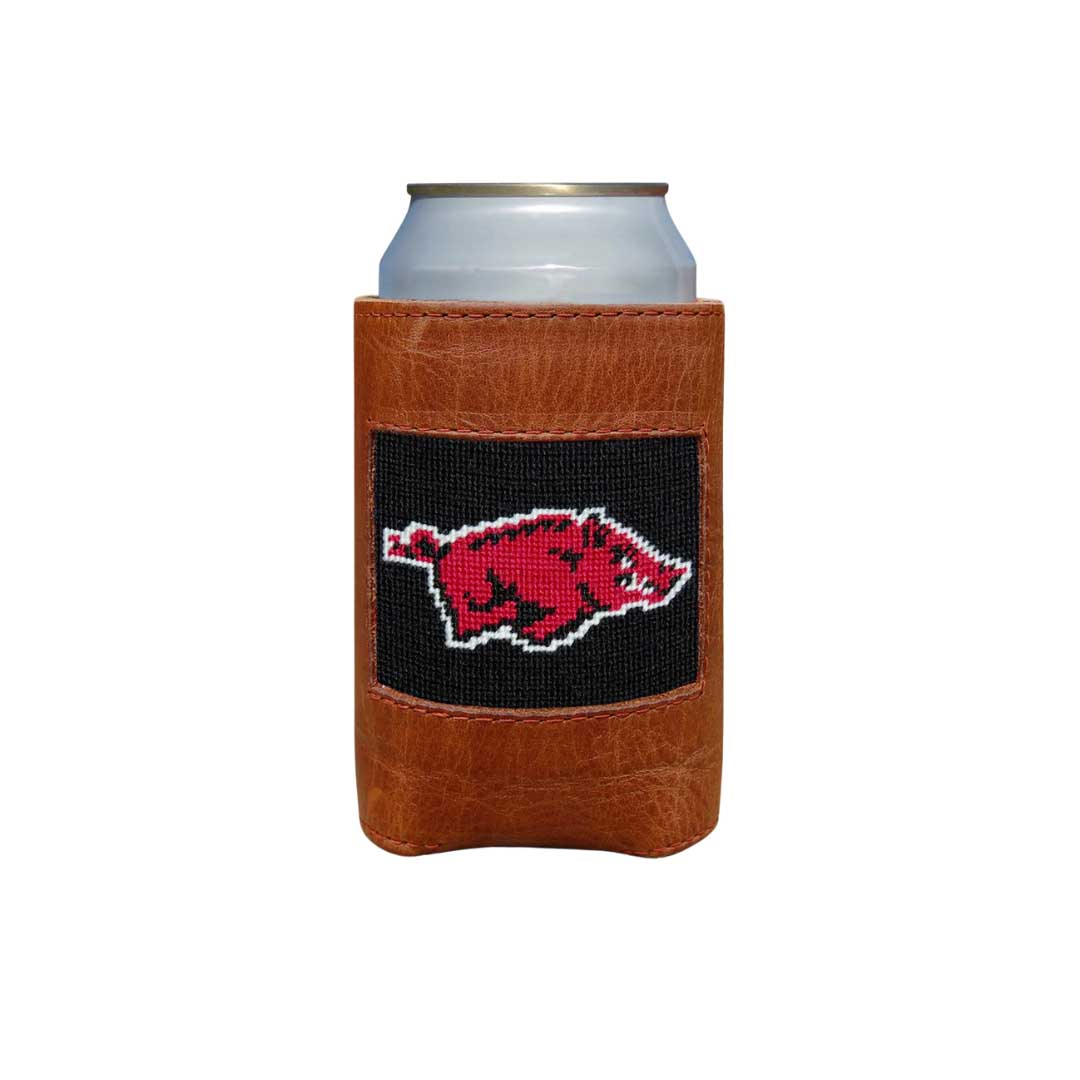 football team themed needlepointed koozie