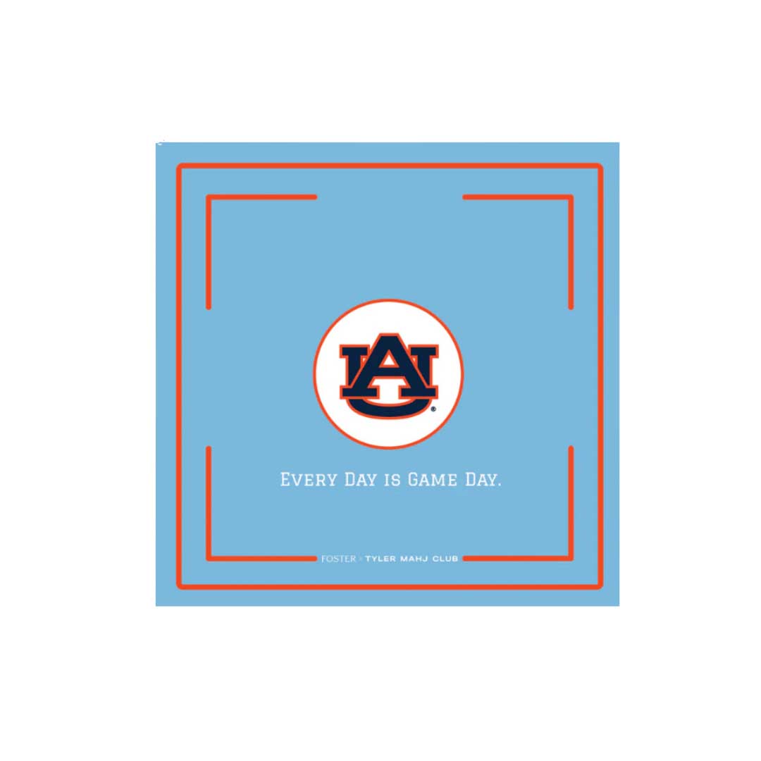 Auburn themed mahjong mat