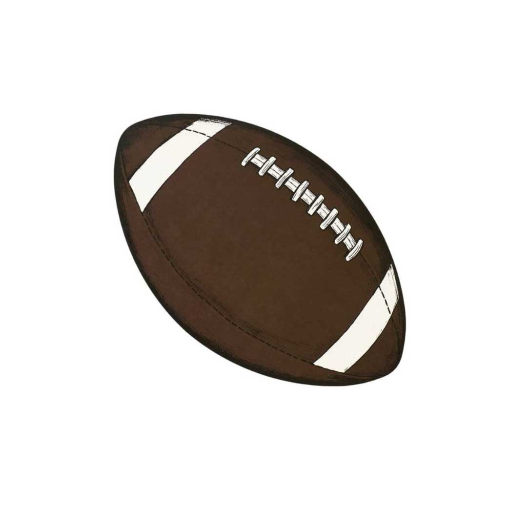 football shaped placemat