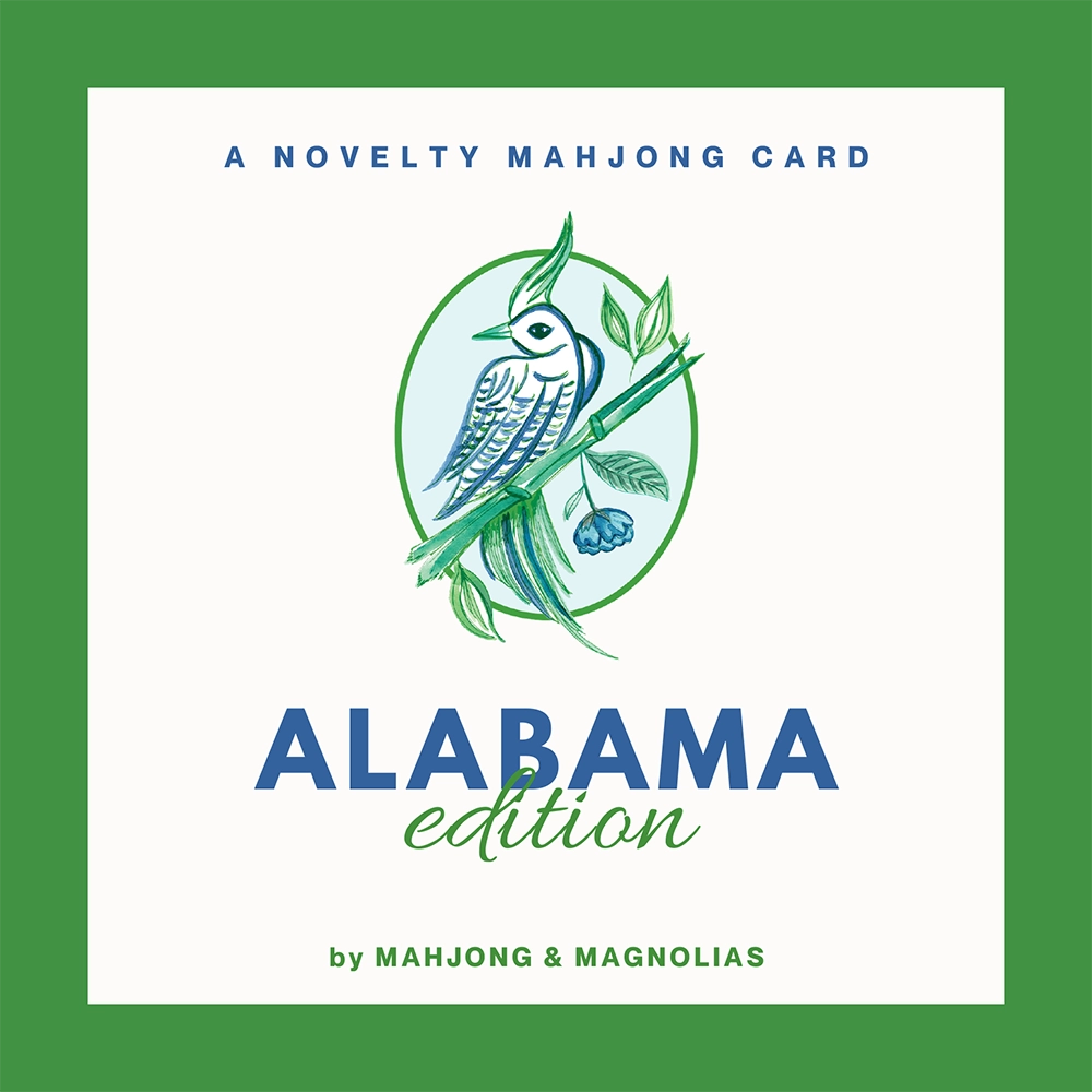Alabama themed novelty mahjong playing card from Mahjong & Magnolias