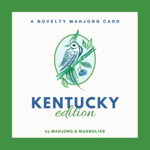 Kentucky themed novelty mahjong playing card from Mahjong & Magnolias