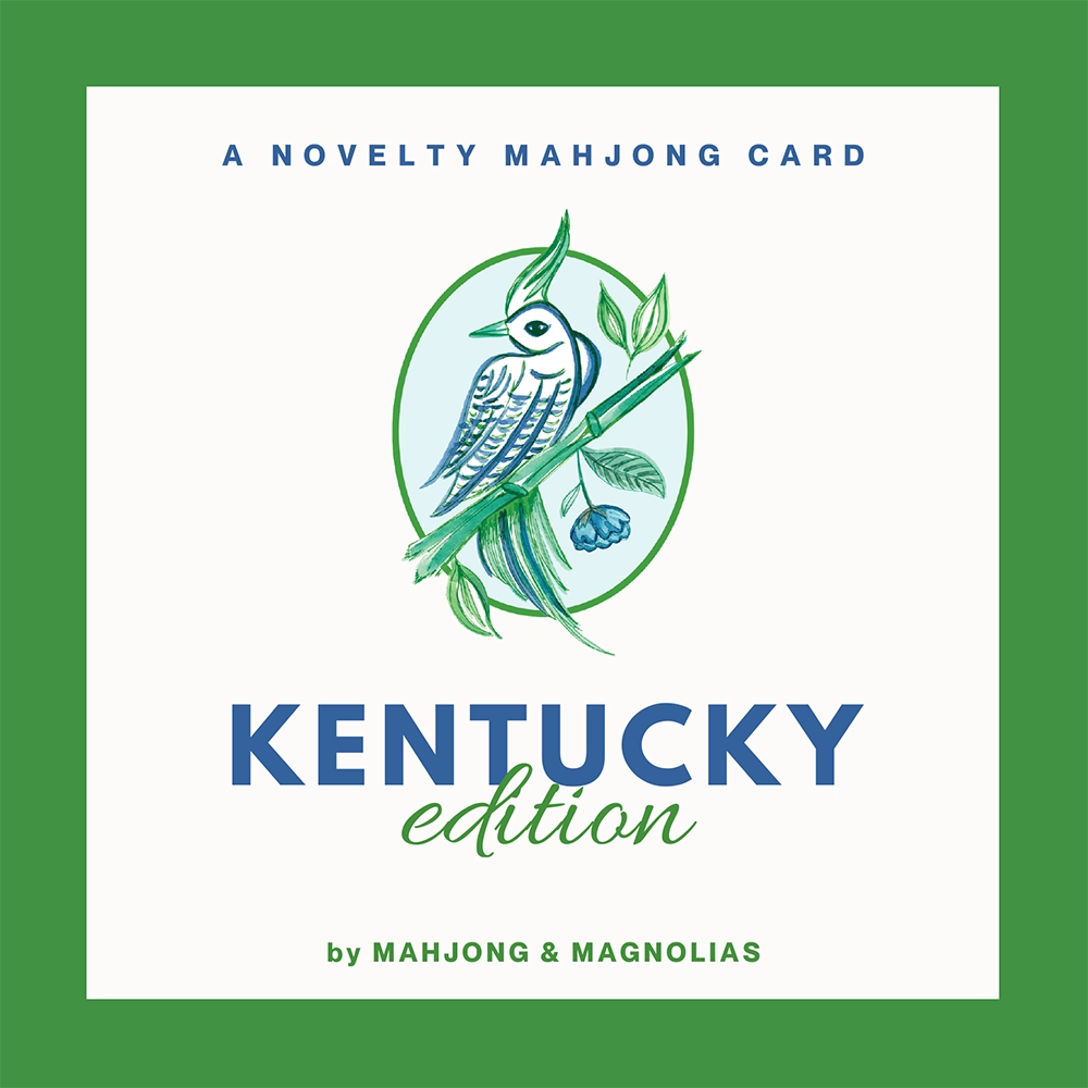 Kentucky themed novelty mahjong playing card from Mahjong & Magnolias
