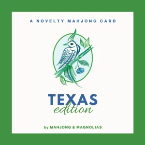 Texas themed novelty mahjong playing card from Mahjong & Magnolias