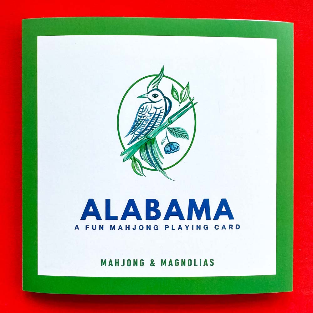 Alabama themed fun mahjong playing card from Mahjong & Magnolias