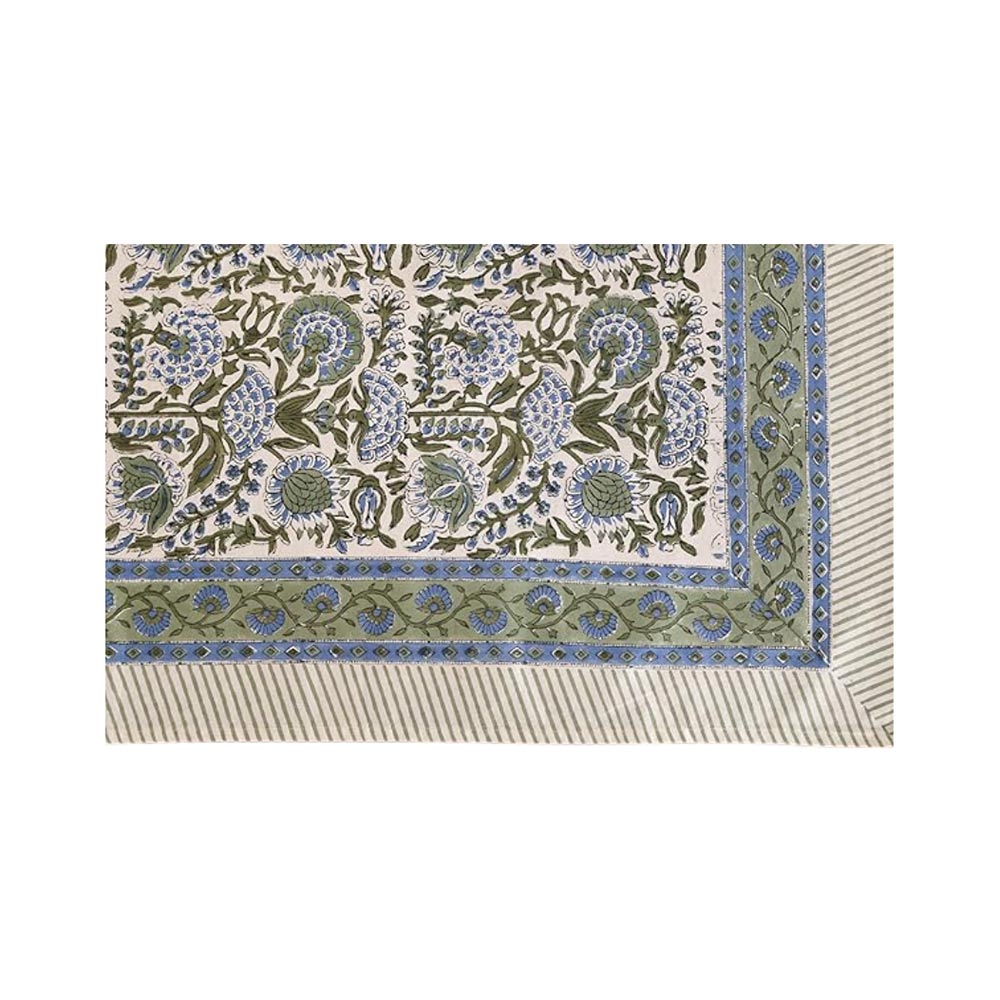 Amazon ATOSII Clover Blue Tablecloth for Mahjong