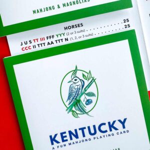 Kentucky themed fun mahjong playing card from Mahjong & Magnolias