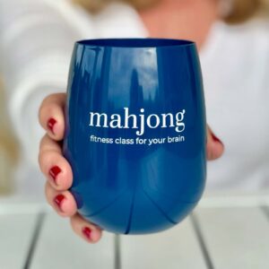 Let's Talk Mahjong Glass from Mahjong & Magnolias