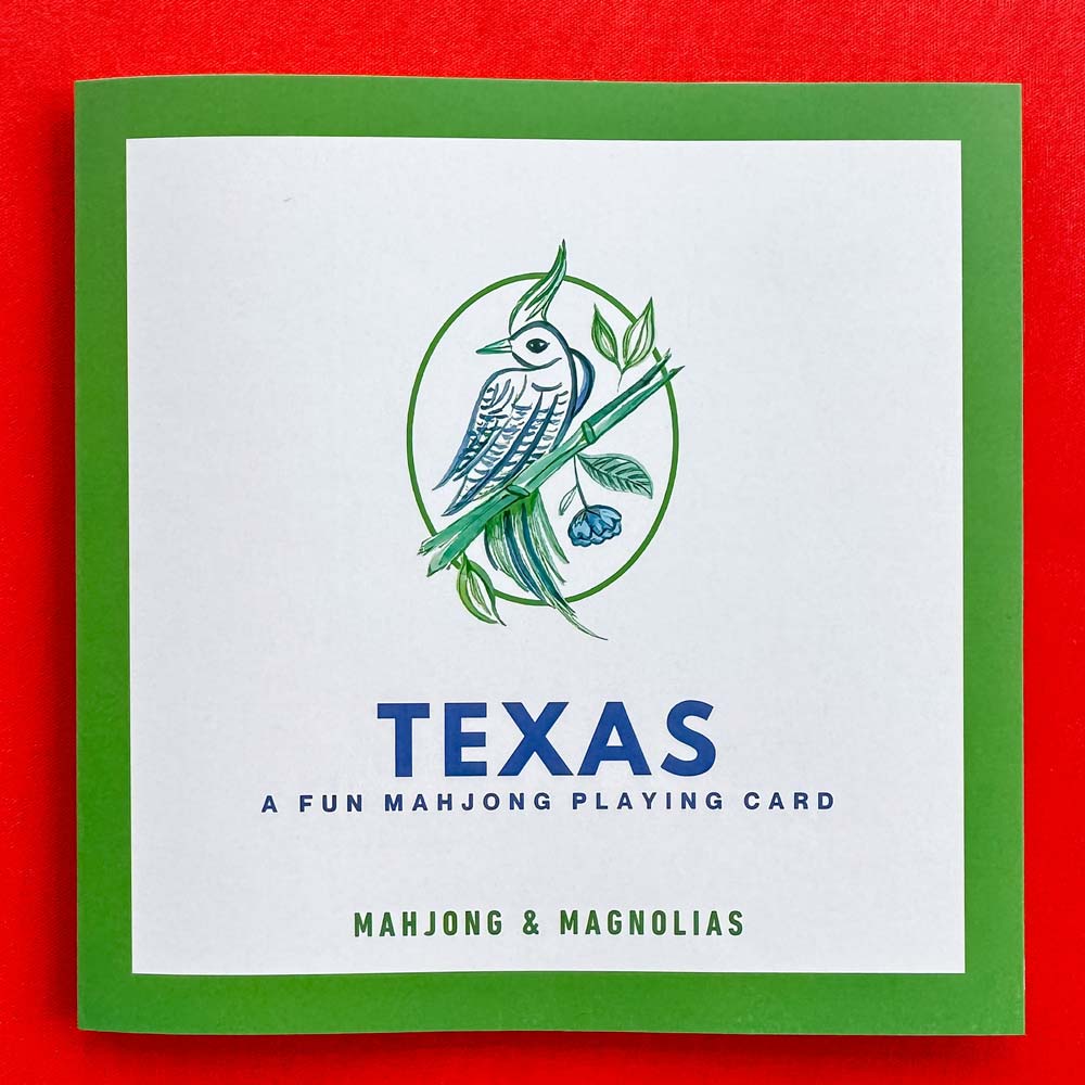 Texas: A Fun Mahjong Playing Card (set of four)