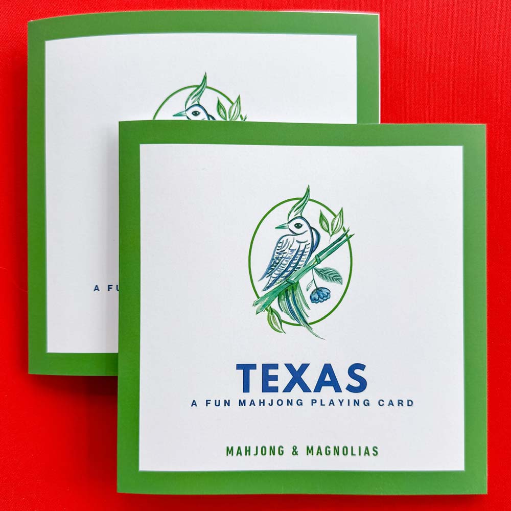 Texas: A Fun Mahjong Playing Card (set of four) - Image 2