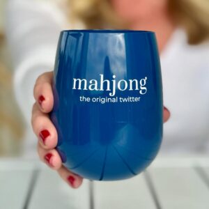 Let's Talk Mahjong Glass from Mahjong & Magnolias