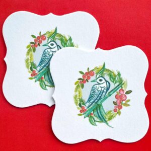 Merry Mahjong holiday themed coasters from Mahjong & Magnolias