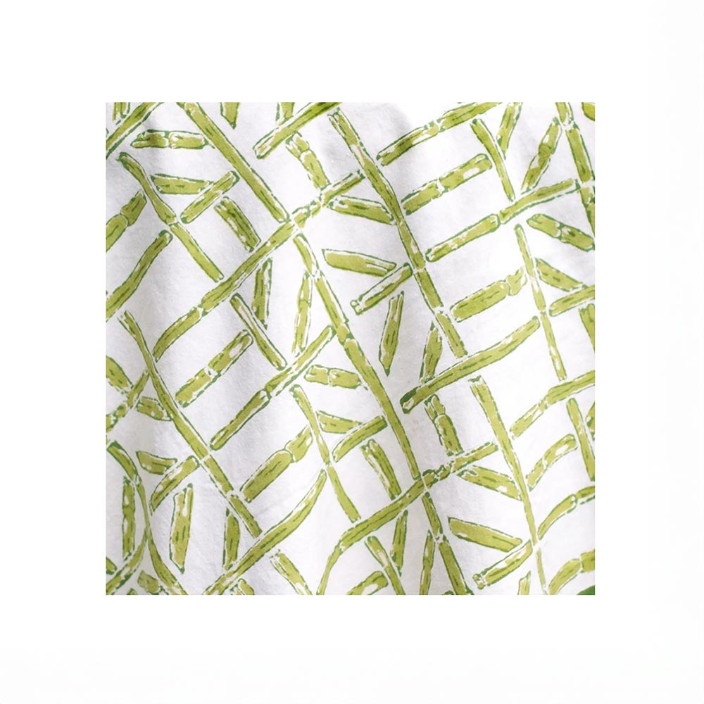 Pomegranate Green Bamboo Tablecloth for Mahjong