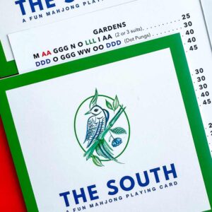 The South themed fun mahjong playing card from Mahjong & Magnolias