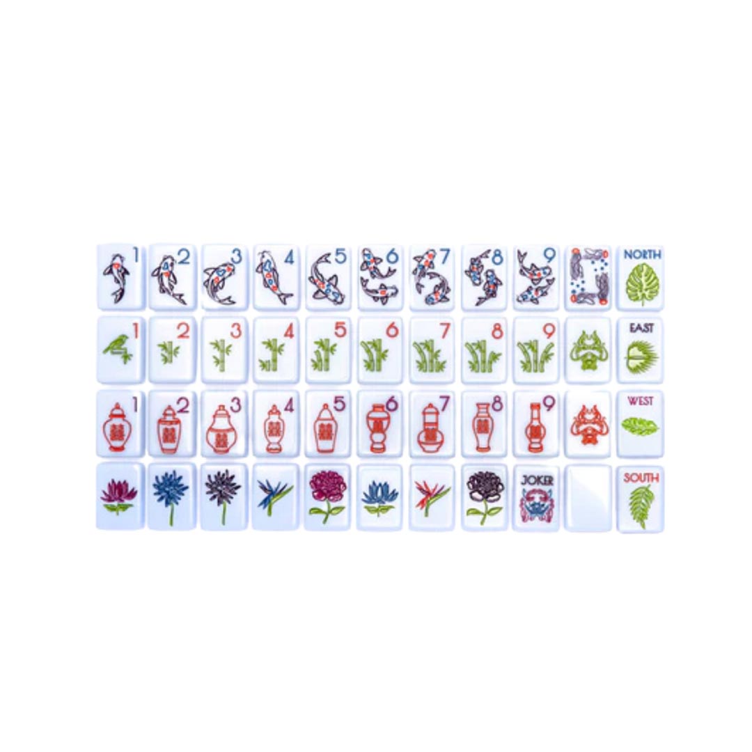 Southern Sparrow Chinoiserie Set Mahjong Tiles