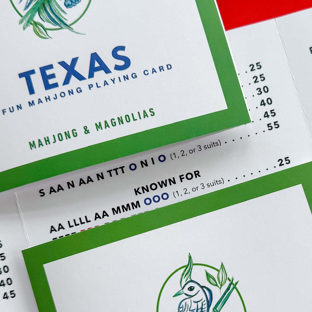 Texas: A Fun Mahjong Playing Card (set of four) - Image 3