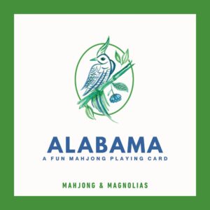 Alabama themed fun mahjong playing card from Mahjong & Magnolias