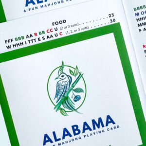 Alabama themed fun mahjong playing card from Mahjong & Magnolias