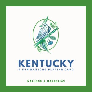 Kentucky themed fun mahjong playing card from Mahjong & Magnolias