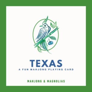 Texas themed fun mahjong playing card from Mahjong & Magnolias