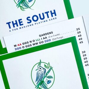 The South themed fun mahjong playing card from Mahjong & Magnolias