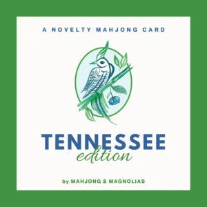 Tennessee themed novelty mahjong playing card from Mahjong & Magnolias