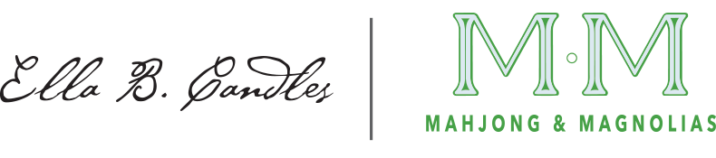 Logo for the Ella B. Candles x Mahjong & Magnolias collaboration